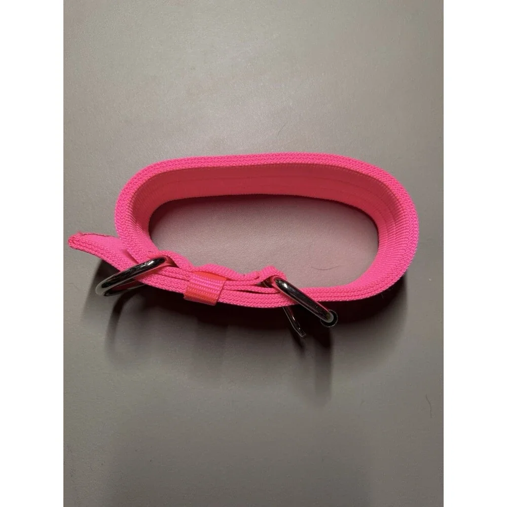 Dog Collar NWOT neon Pink Size Large (22” Long 2” Width)